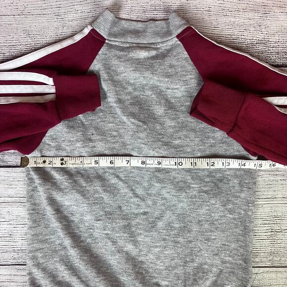 Vintage 1980s Adidas Three Stripe Zip Up Track Jacket - Picture 4 of 5